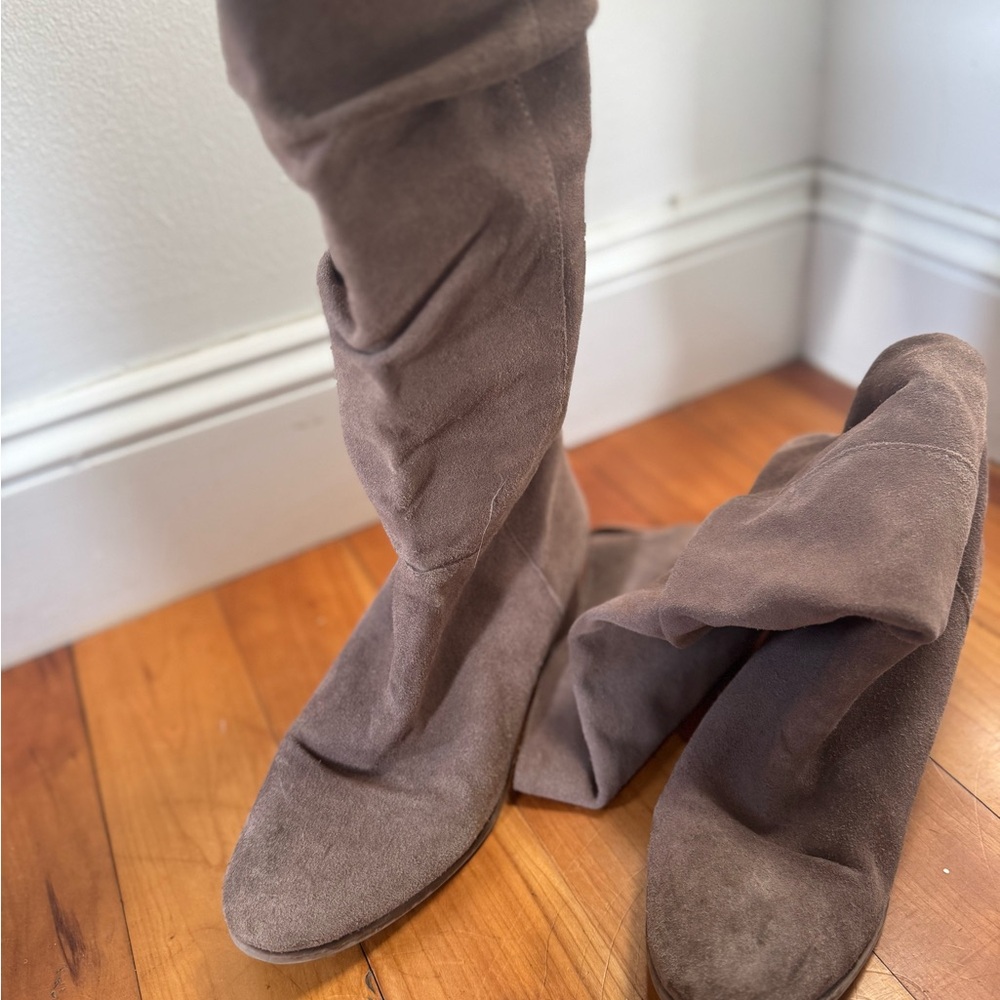 Steve Madden Taupe Over the Knee Boots